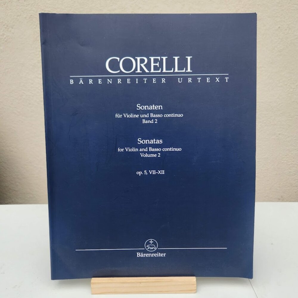 Twelve Sonatas for Violin and Basso Continuo Volume 2 urtext Arcangelo Corelli B